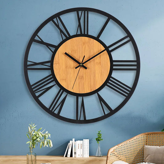 3D Nordic Wall Clock with Roman Numerals