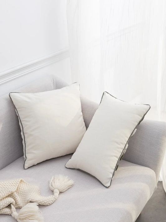 Black and White Geometric Boho Cushion Cover