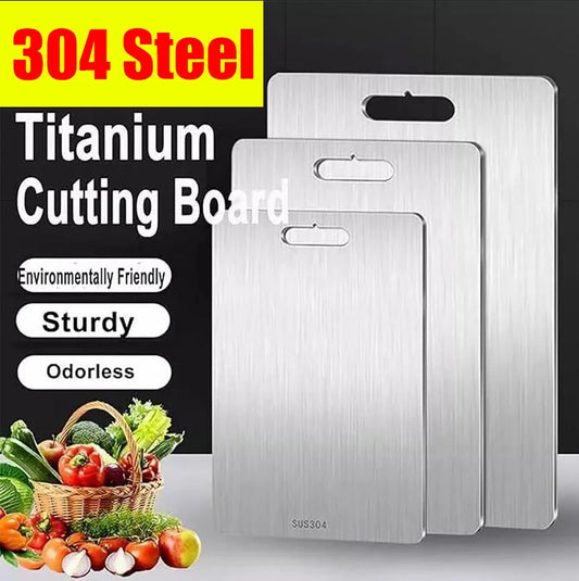 304 Stainless Steel Cutting Board – Double-Sided