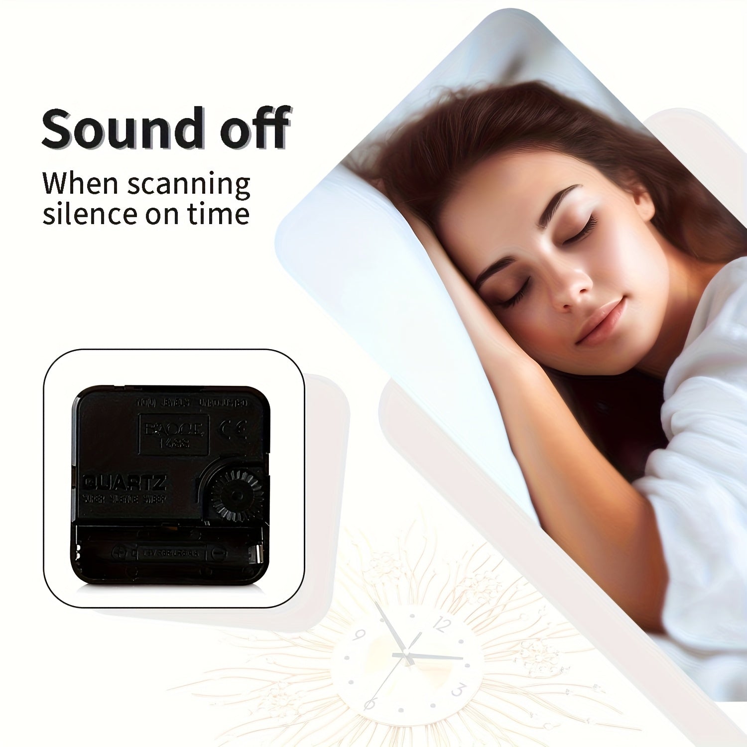 Nordic Minimalist Silent Wall Clock in Wrought Iron