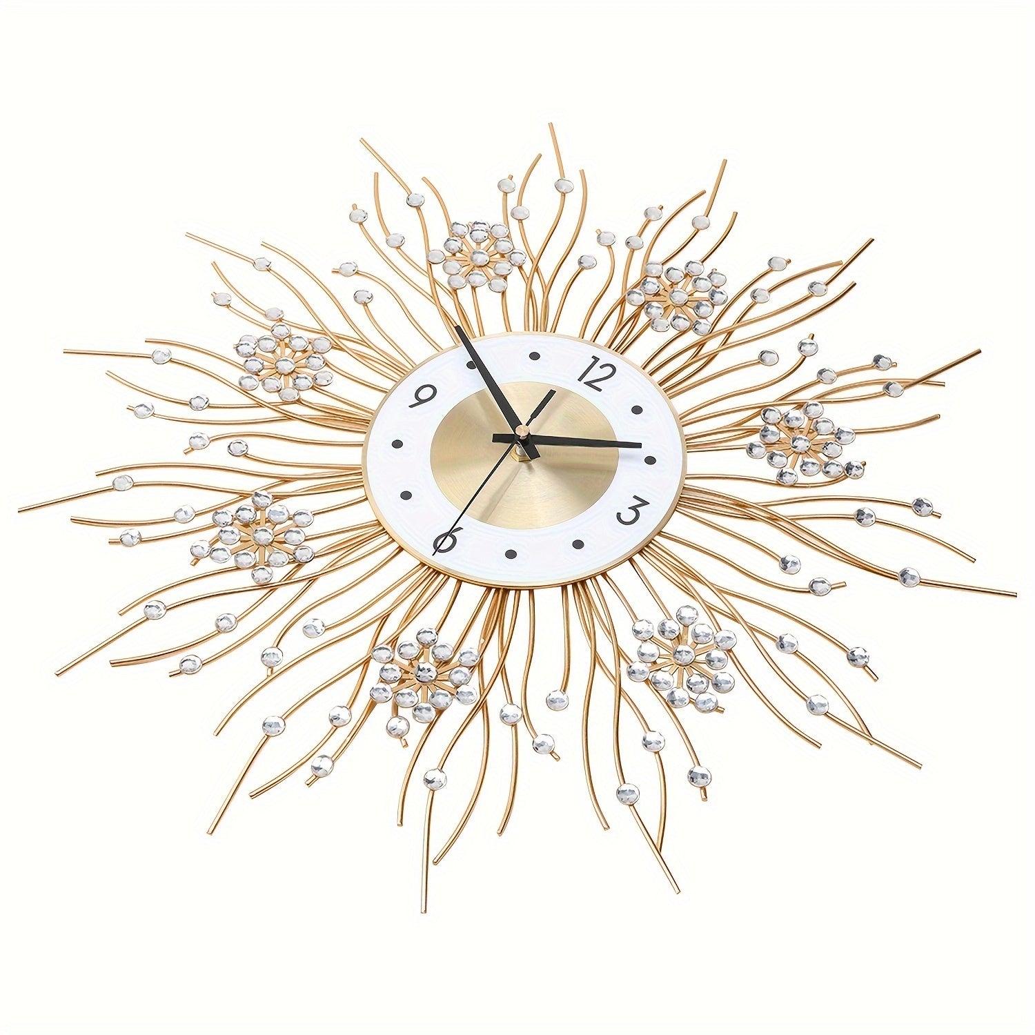 Nordic Minimalist Silent Wall Clock in Wrought Iron