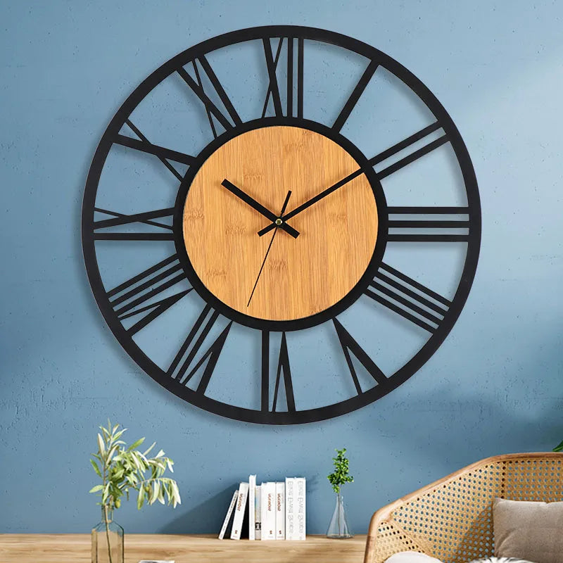 3D Nordic Wall Clock with Roman Numerals