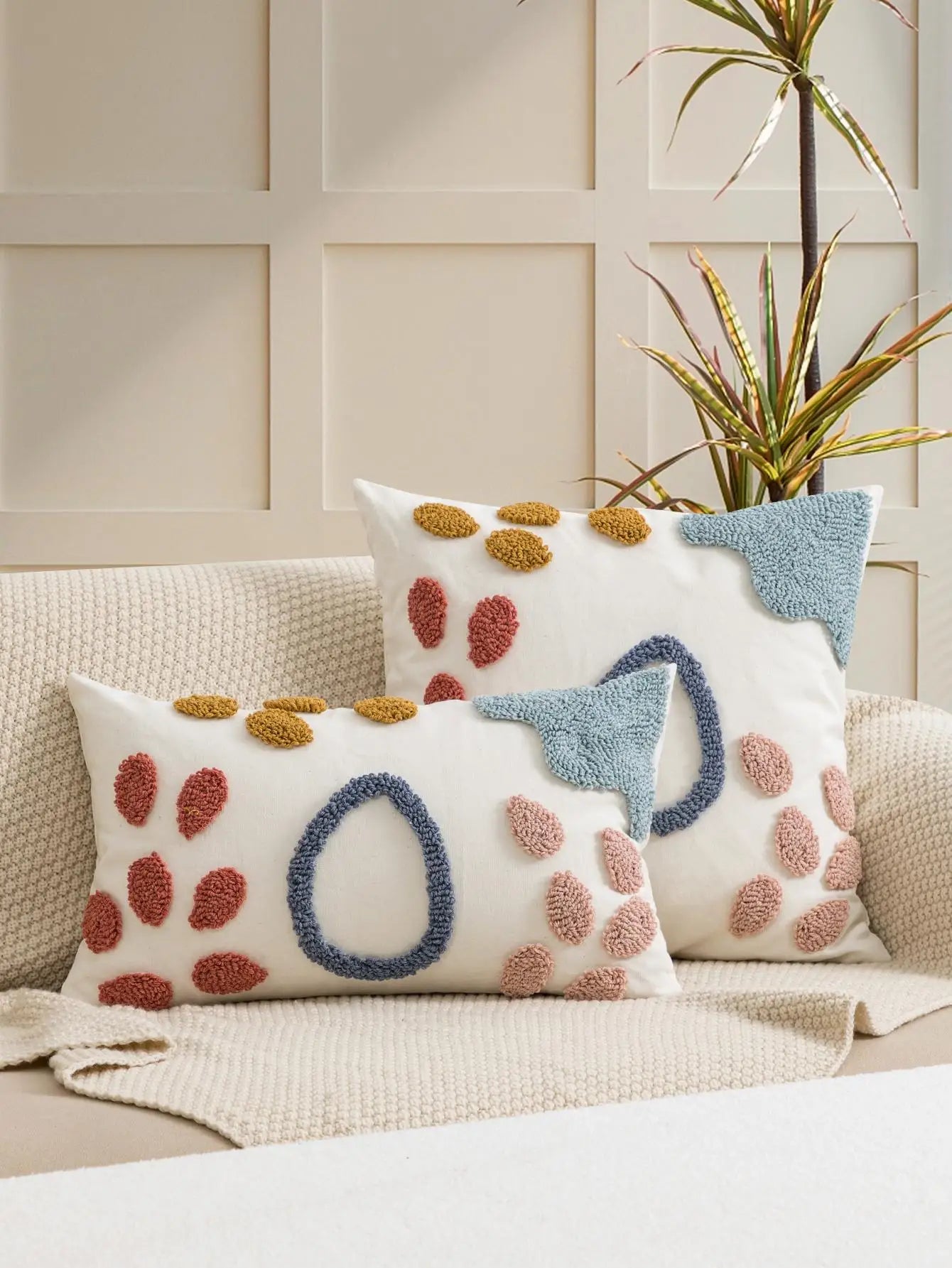 Colorful Floral Boho Cushion Cover