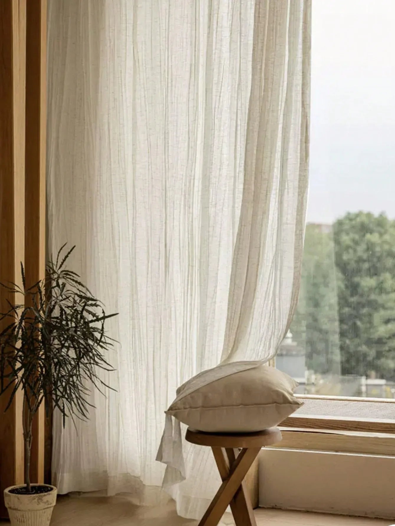 Modern Curtain – Luxury, Linen, Blackout, Breathable, Living Room and Bedroom, Thermal Insulation