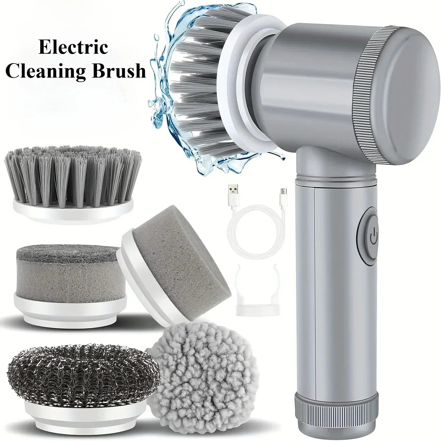 5-in-1 electric dishwashing brush