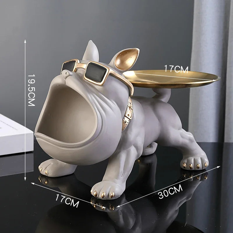 Decorative Resin Bulldog Sculpture