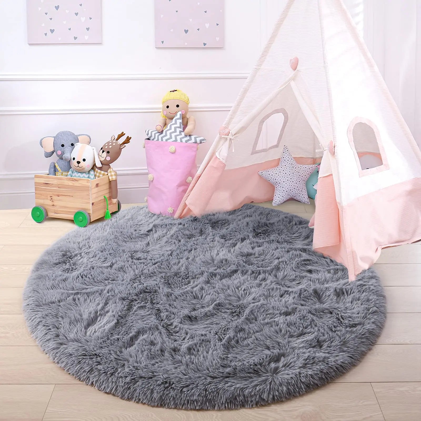 Fluffy Hair Mat for Kids – Sofa and Decor