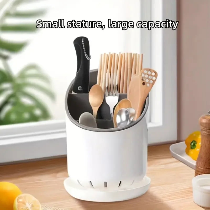 Storage Rack for Chopsticks and Utensils with Drainage