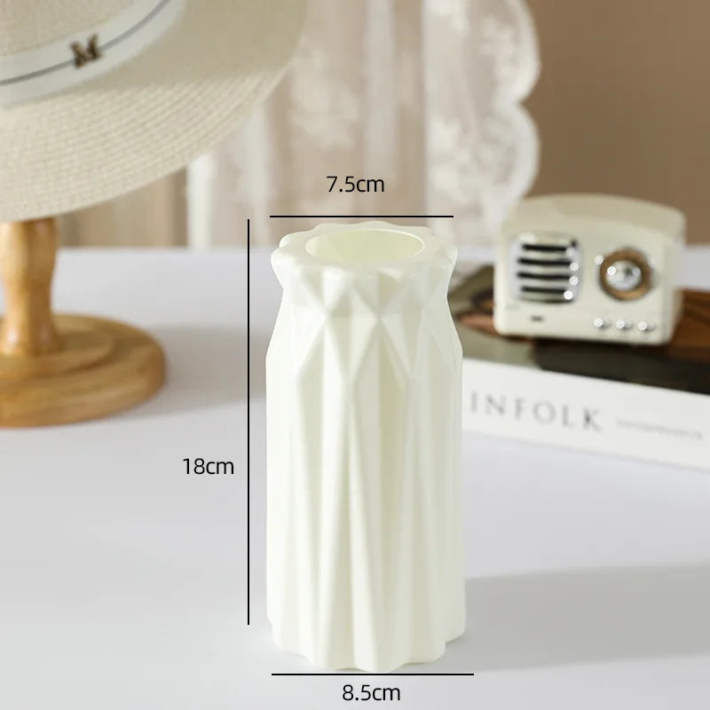 Minimalist Silver Decorative Vase