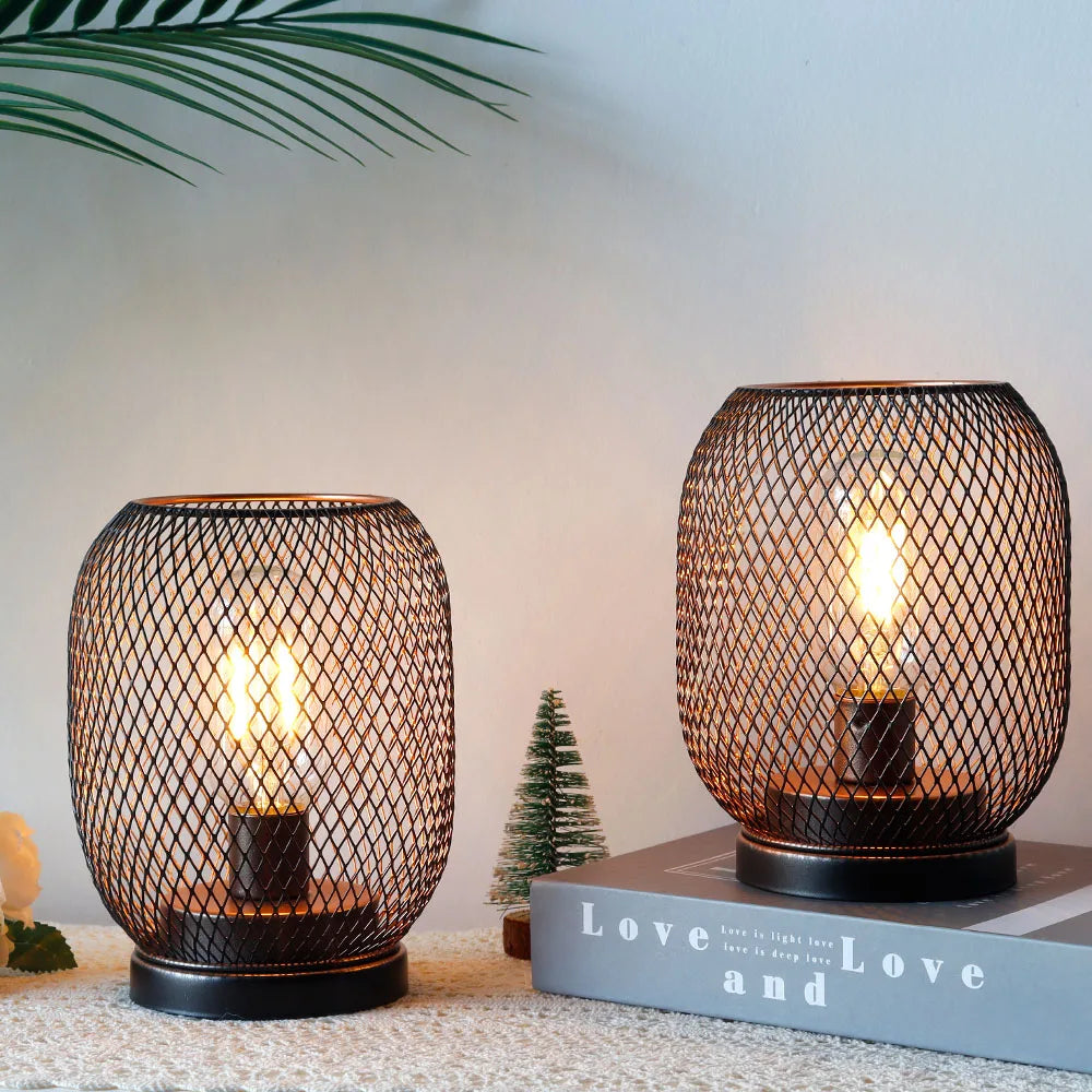 Decorative LED Metal Lantern (2 Units)