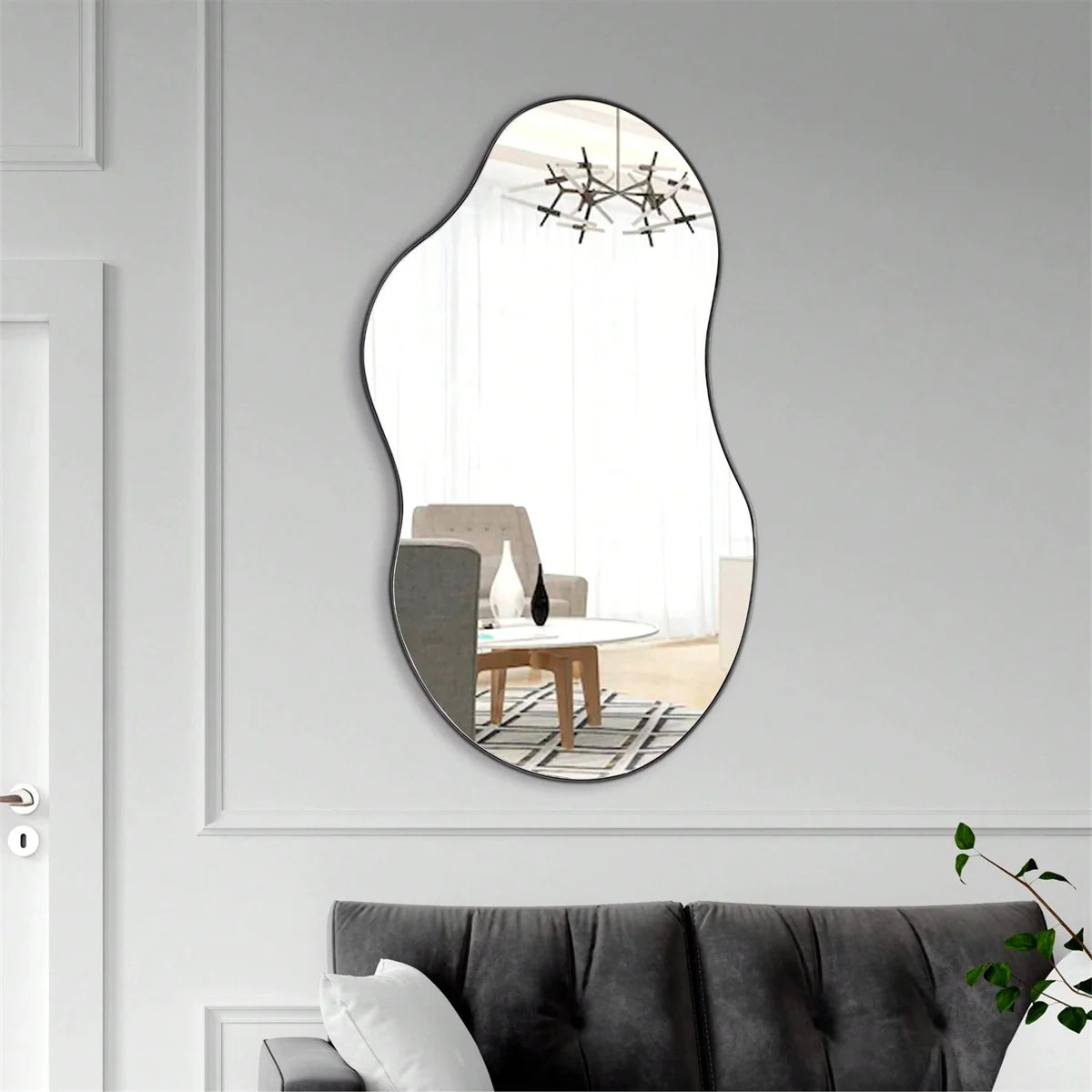 Irregular Wall Mirror – Cloud, Acrylic, Bedroom, Living Room and Bathroom, Modern Decor