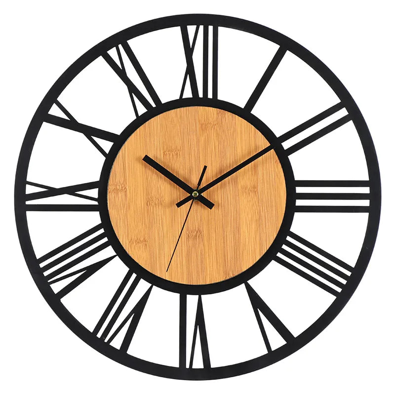 3D Nordic Wall Clock with Roman Numerals