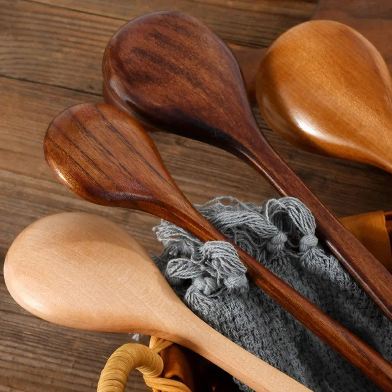 Korean Style Long Wooden Spoons