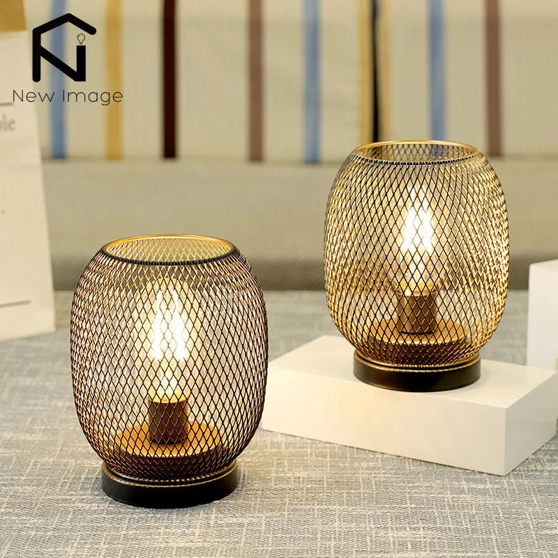 Decorative LED Metal Lantern (2 Units)