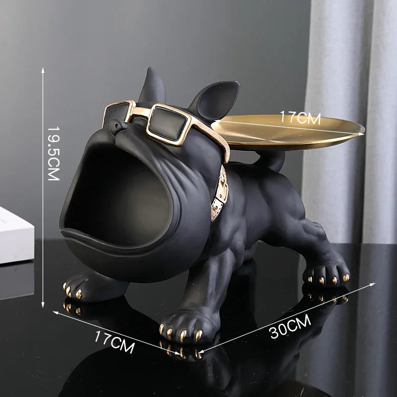 Decorative Resin Bulldog Sculpture
