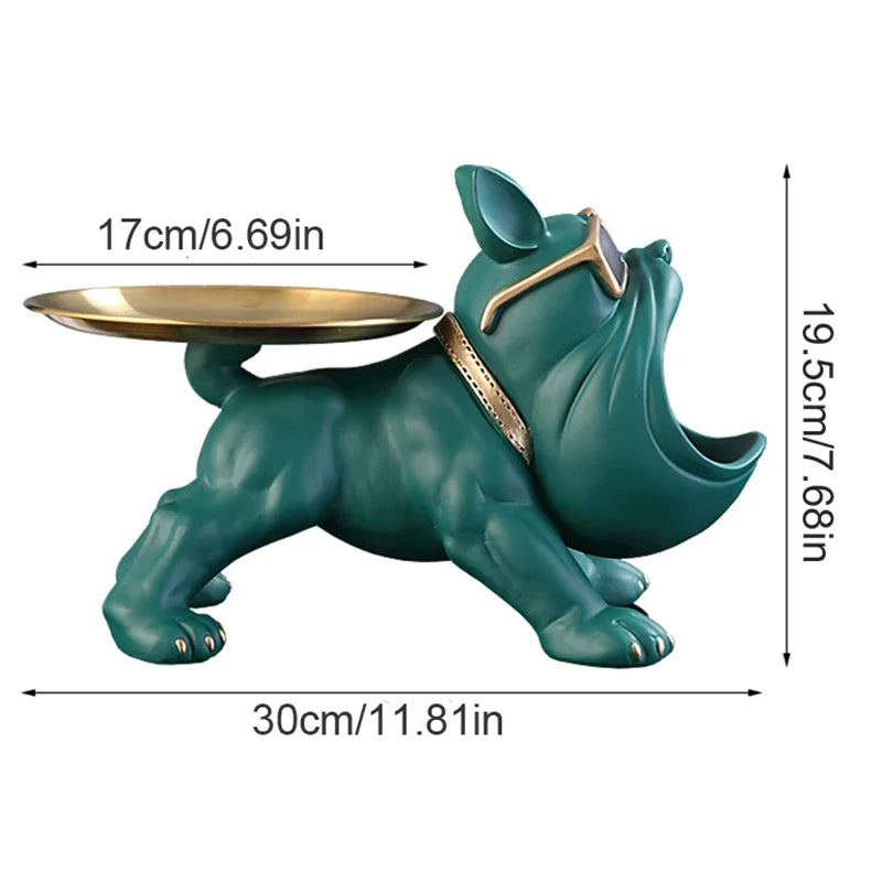 Decorative Resin Bulldog Sculpture