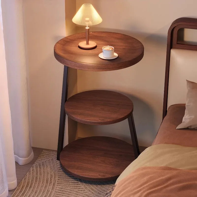 Modern Wooden Nightstand with 2 Drawers