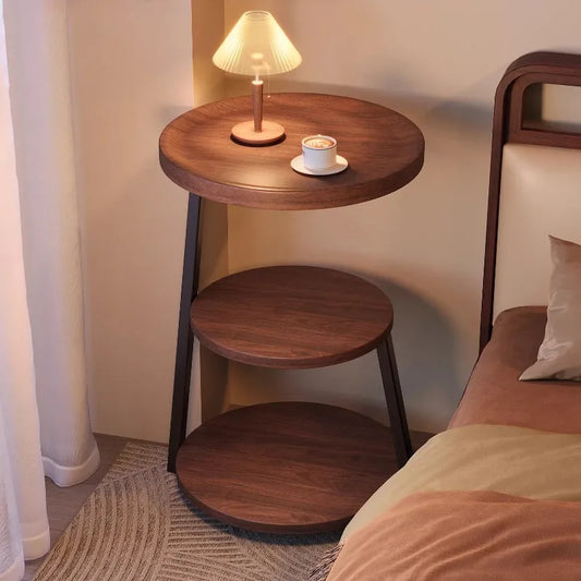 Modern Wooden Nightstand with 2 Drawers