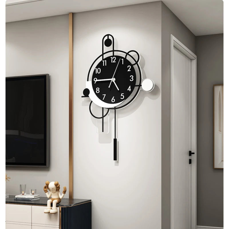Large Nordic Wall Clock – Modern Art in Iron