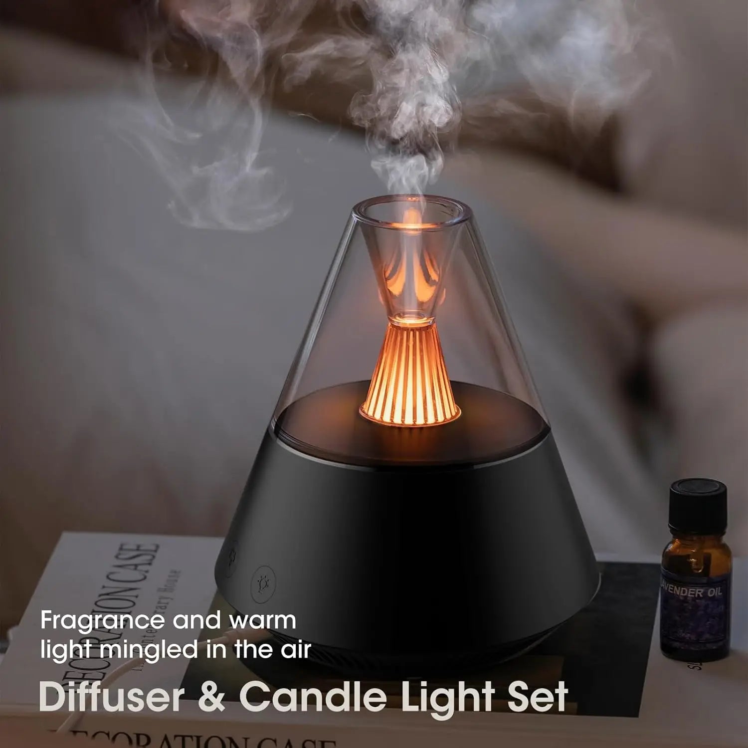 Premium Aroma Diffuser with Candle Light