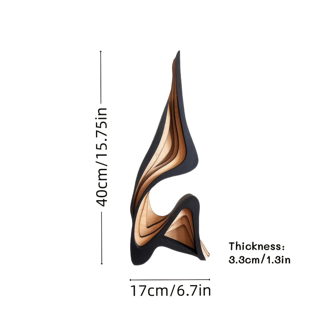 Minimalist Abstract Wooden Sculpture