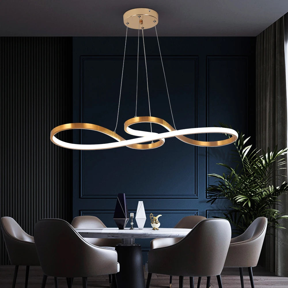 Nordic Minimalist Pendant Light – LED Acrylic, Modern Chandelier for Dining Room