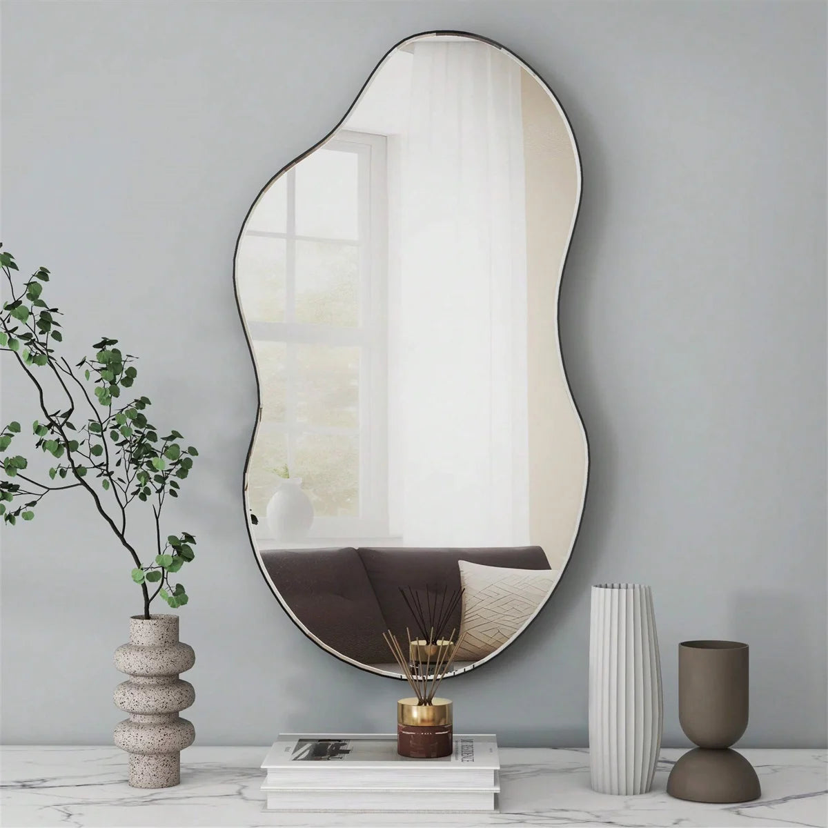 Irregular Wall Mirror – Cloud, Acrylic, Bedroom, Living Room and Bathroom, Modern Decor