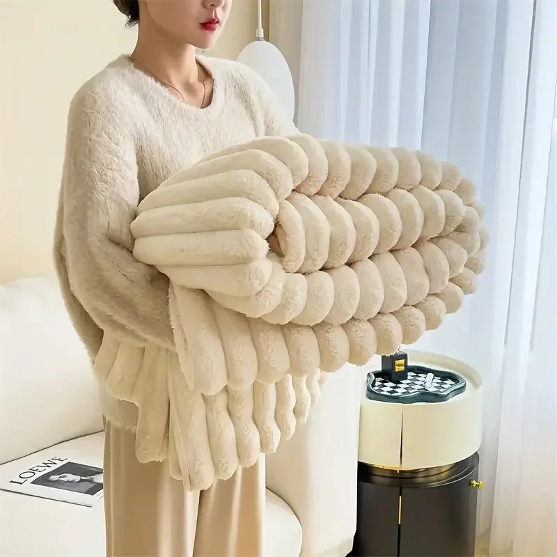 luxury rabbit blanket