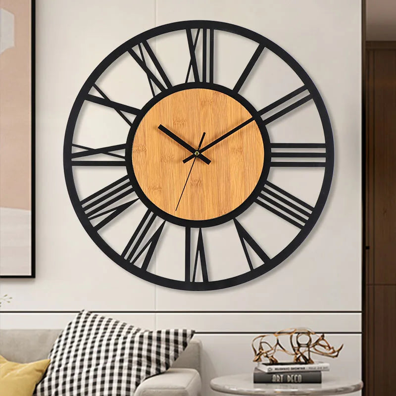 3D Nordic Wall Clock with Roman Numerals