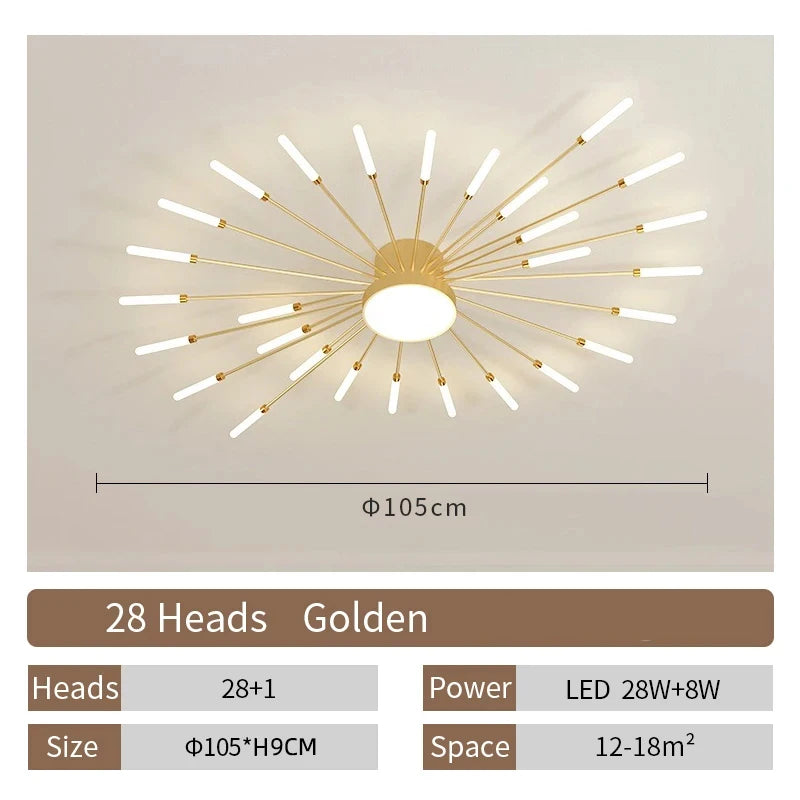 Creative LED Ceiling Lamp – Living Room, Bedroom and Dining Room