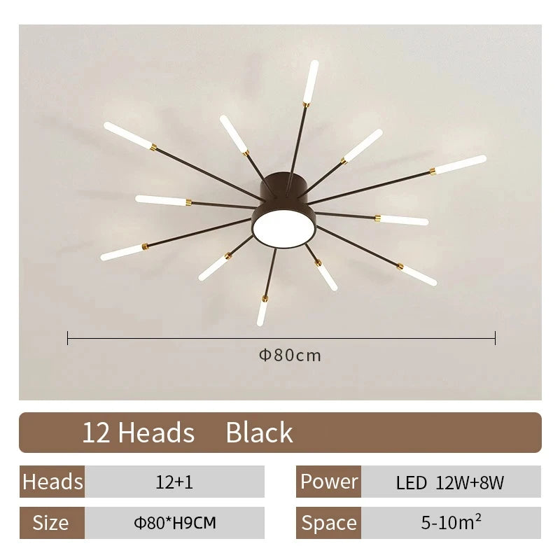 Creative LED Ceiling Lamp – Living Room, Bedroom and Dining Room