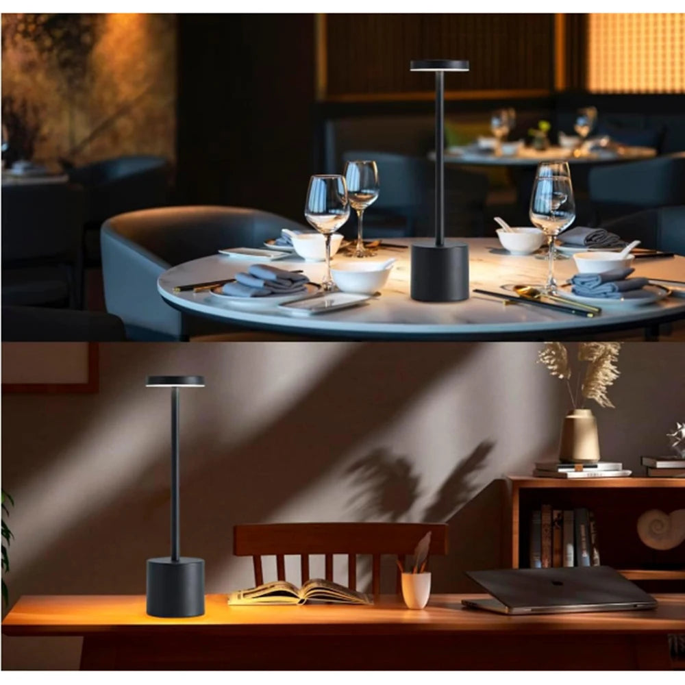 Portable LED Lamp – Rechargeable, Touch-Controlled, 3 Colors, Adjustable, Creative Environment