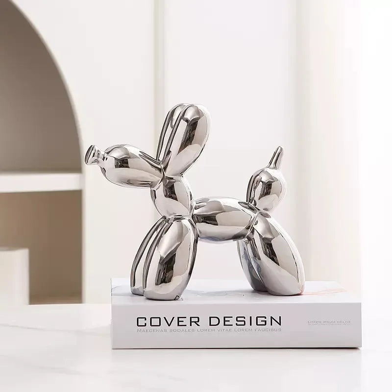 Ceramic Balloon Dog Sculpture