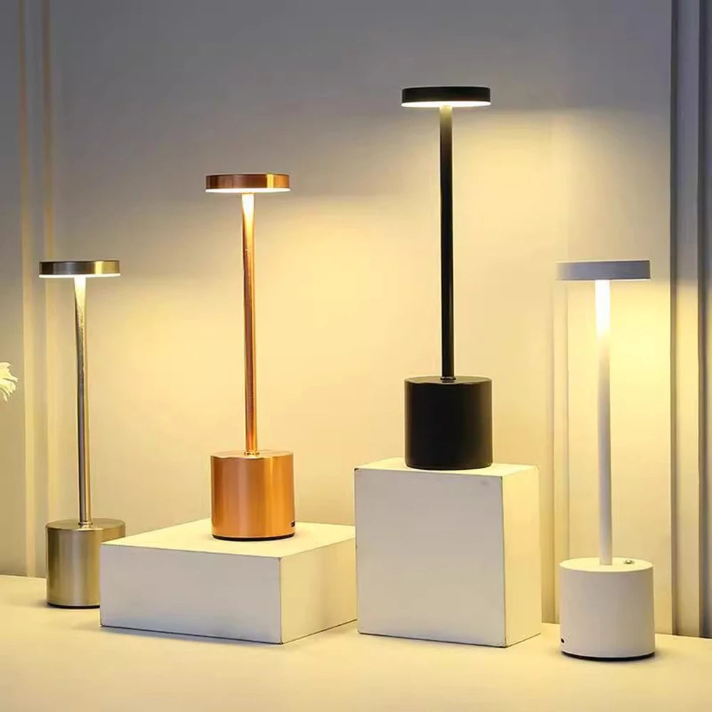 Portable LED Lamp – Rechargeable, Touch-Controlled, 3 Colors, Adjustable, Creative Environment