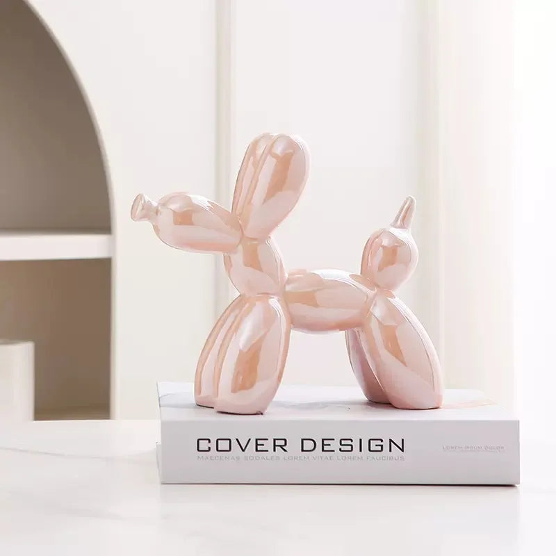 Ceramic Balloon Dog Sculpture