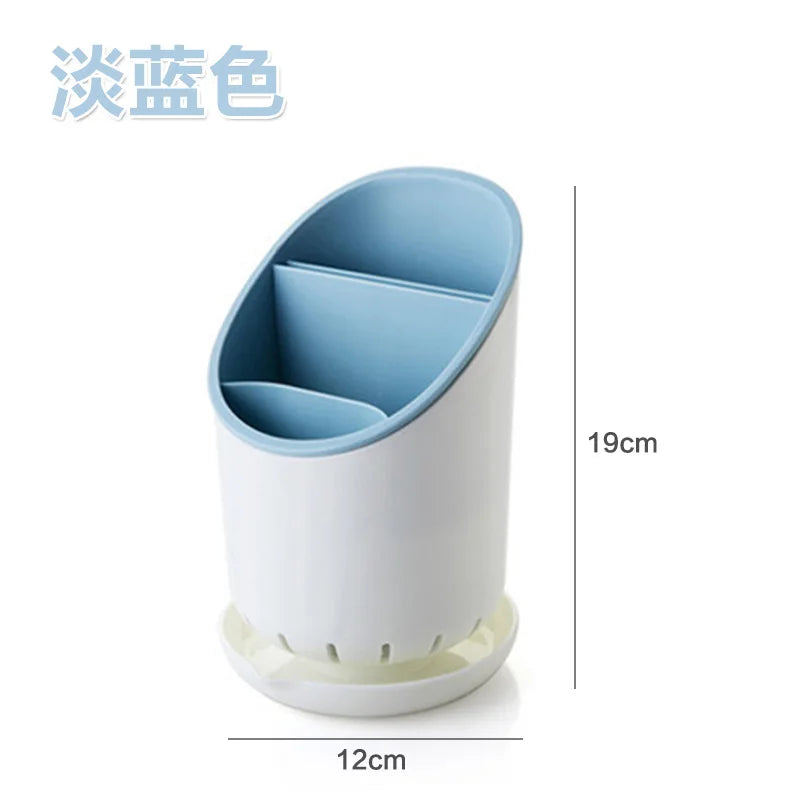 Storage Rack for Chopsticks and Utensils with Drainage