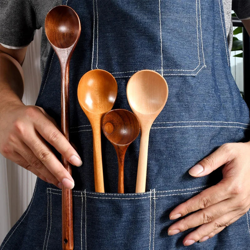 Korean Style Long Wooden Spoons