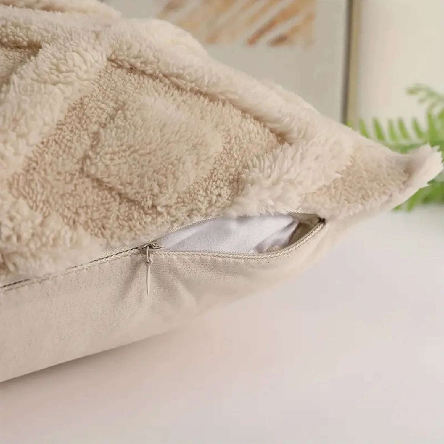 Decorative Plush Fleece Pillow Cover