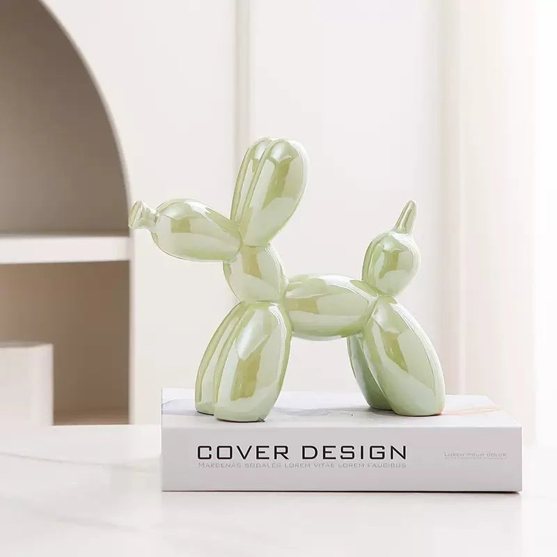 Ceramic Balloon Dog Sculpture