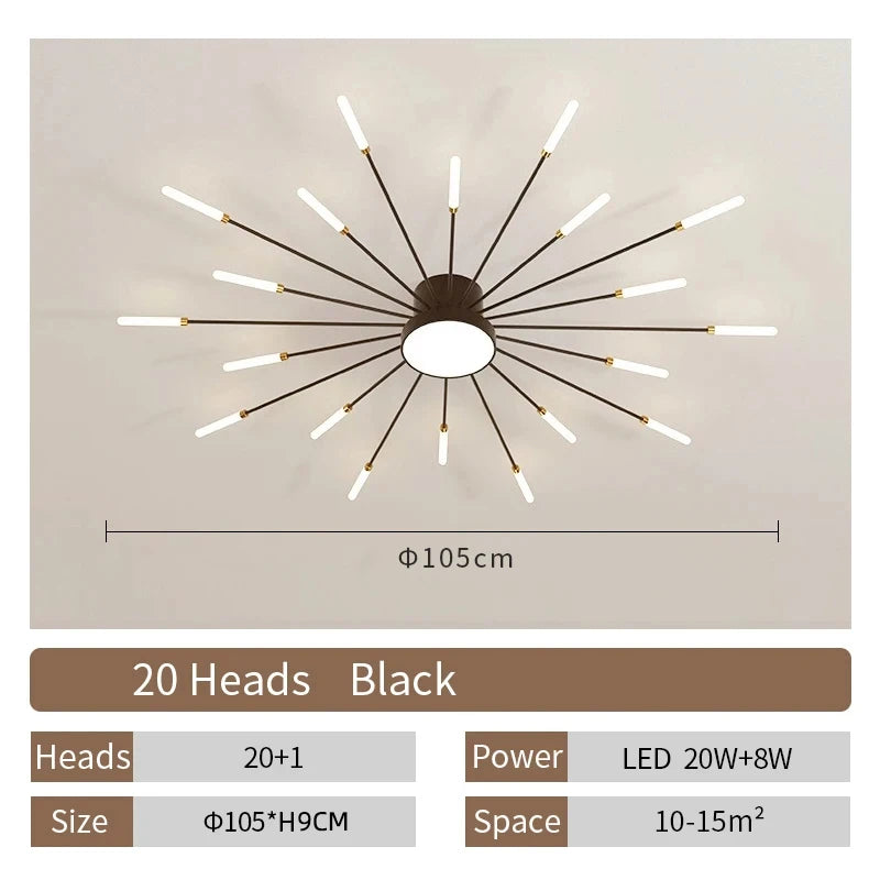 Creative LED Ceiling Lamp – Living Room, Bedroom and Dining Room