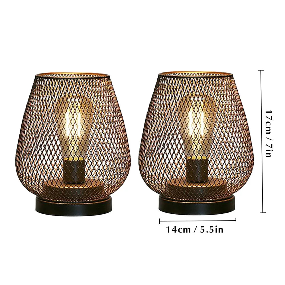 Decorative LED Metal Lantern (2 Units)