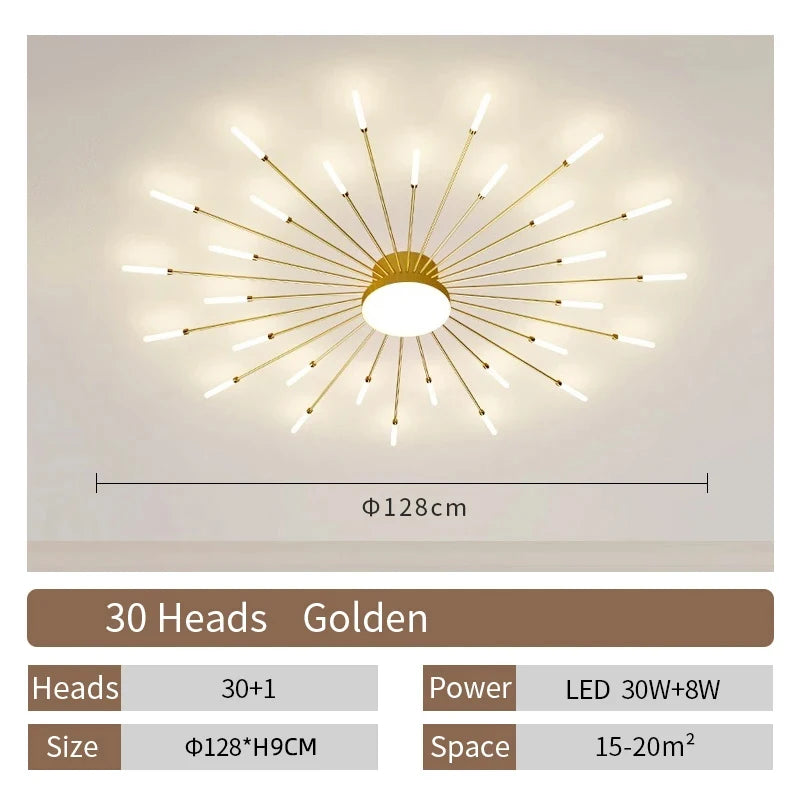Creative LED Ceiling Lamp – Living Room, Bedroom and Dining Room