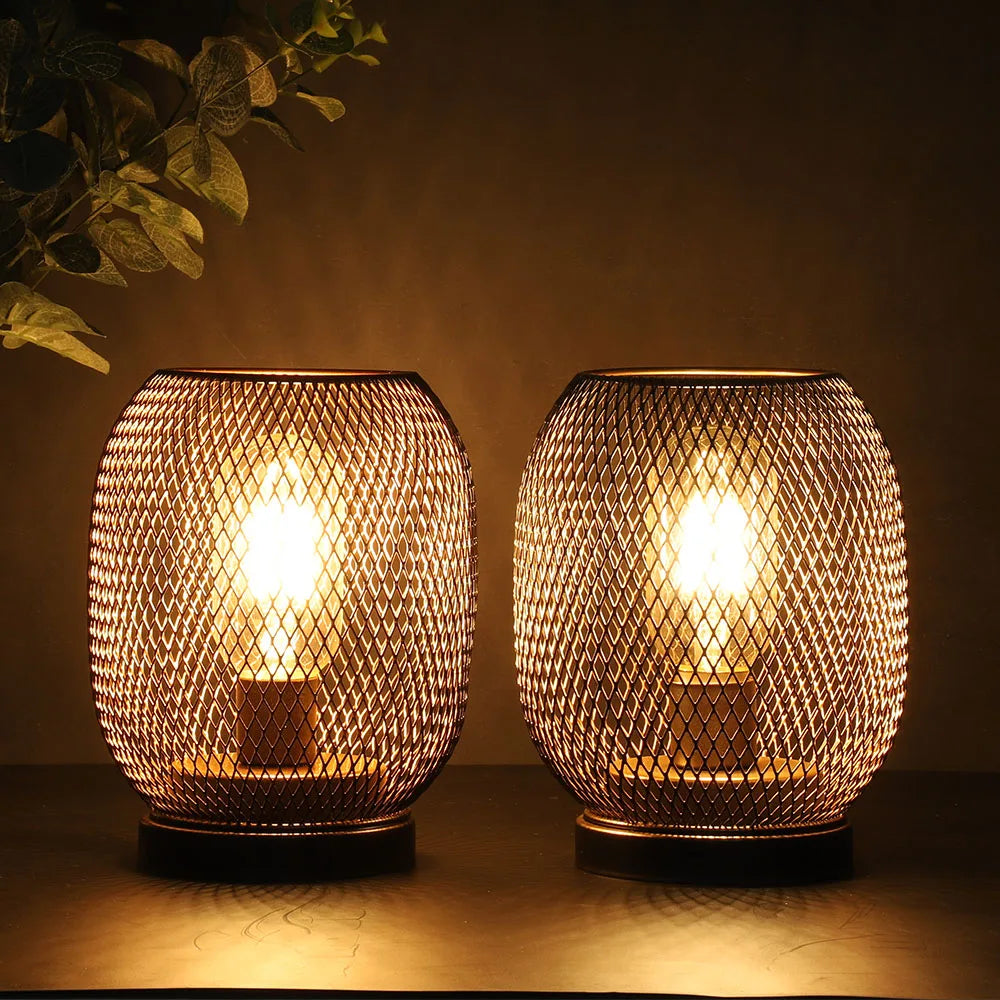 Decorative LED Metal Lantern (2 Units)