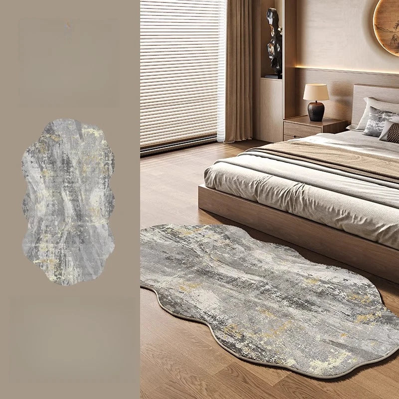 Luxury Irregular Rug for Living Room and Bedroom