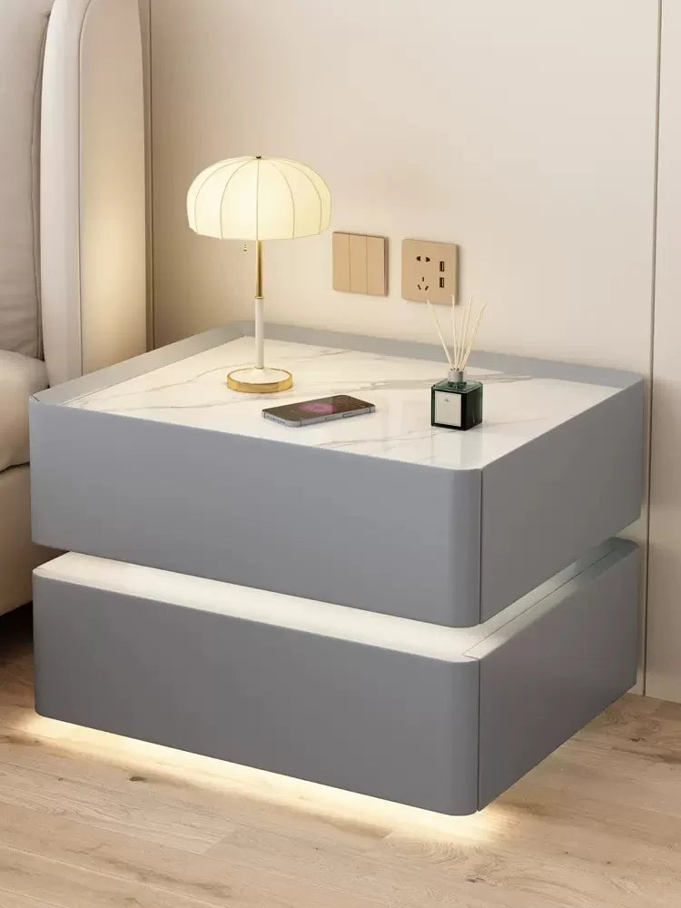 Smart Nightstand in Solid Wood