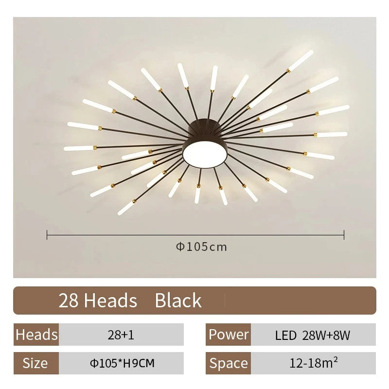 Creative LED Ceiling Lamp – Living Room, Bedroom and Dining Room