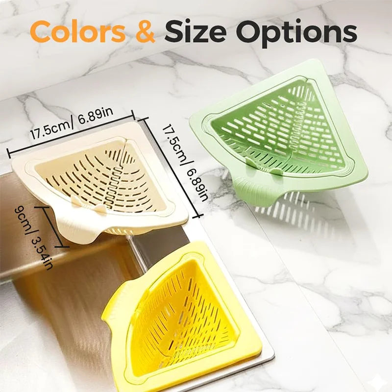 Magnetic Sink Basket with Triangular Drain