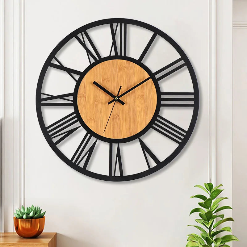 3D Nordic Wall Clock with Roman Numerals