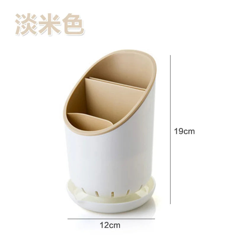 Storage Rack for Chopsticks and Utensils with Drainage