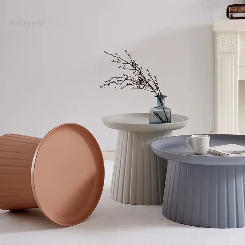 Nordic Round Side Table – Compact for Center and Bedroom